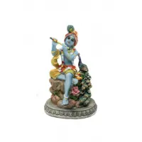 Статуэтка Кришна с павлином, 6 см; Krishna Peacock 6 Cm